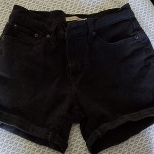 Levi's Mid Length Shorts Size 28 Black
